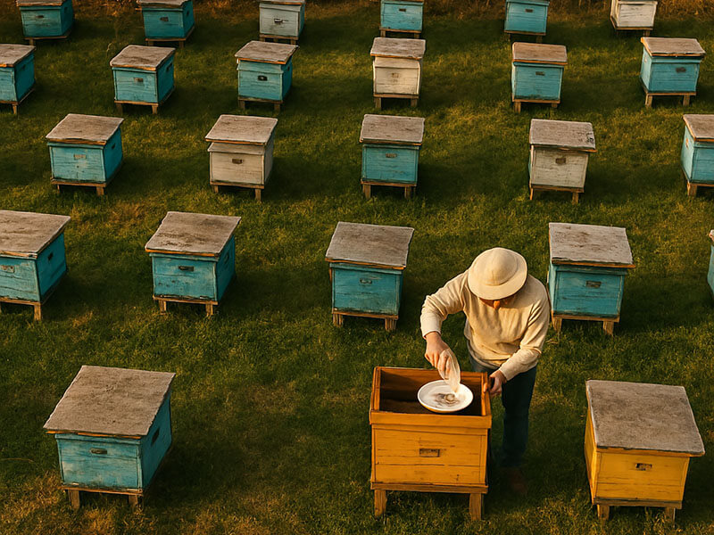 кормление пасеки